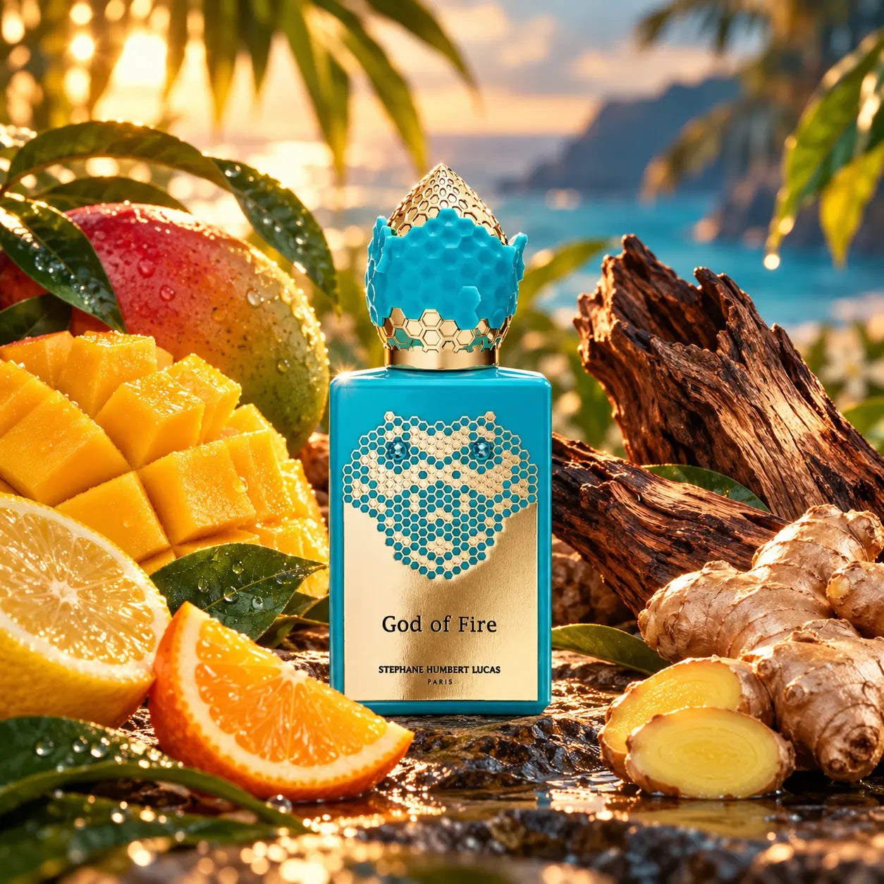 God of Fire fragrance scene